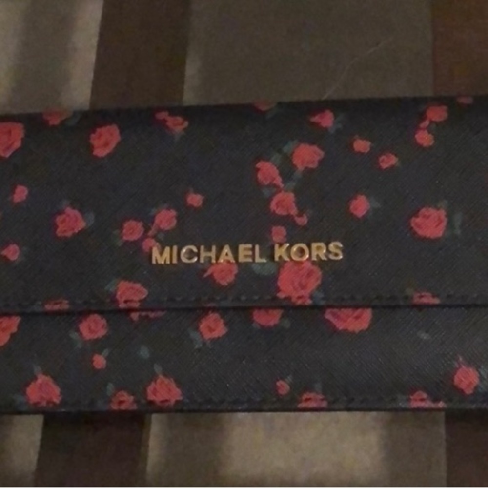 Michael Kors Rose Floral Wallet